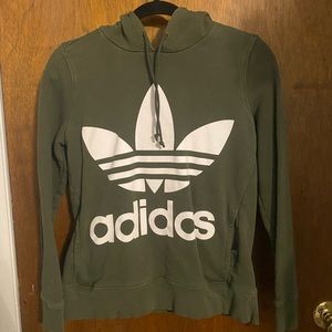 Army green Adidas hoodie